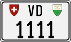 License plate of Switzerland, Cars