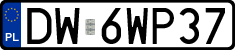 License plates of Poland, Regular car plates