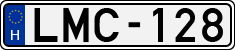 license plates of Hungary, Cars (1990)