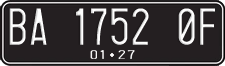 License plate of Indonesia, Regular plates
