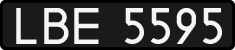 License plates of Poland, 1976 year system
