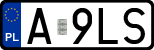 License plates of Poland, Regular car plates