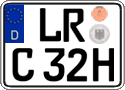 German license plate, Plates for oldtimers (type 