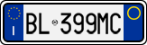 License plate of Italy, Cars (1994 year series)