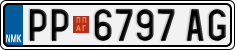 License plate of North Macedonia, Regular plates (2012)