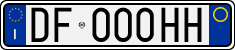 License plate of Italy, Cars (1994 year series)