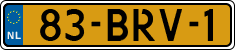 License plate of the Netherlands, Heavy Commercial Vehicles (1994 system)