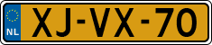 License plate of the Netherlands, Cars