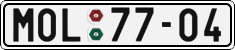 License plate of the Czech Republic, Cars (1960)
