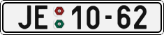 License plate of the Czech Republic, Cars (1960)