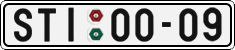 License plate of the Czech Republic, Cars (1960)