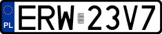License plates of Poland, Regular car plates