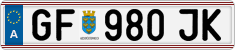 License plate of Austria, Regular plates