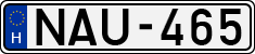 license plates of Hungary, Cars (1990)
