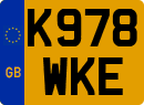 License plate of the United Kingdom, 1983 year system