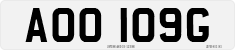 License plate of the United Kingdom, 1963 year system