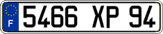 French license plate, FNI