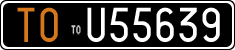 License plate of Italy, Cars (1927 year series)