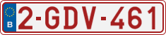License plate of Belgium, Regular plates (2010)