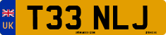 License plate of the United Kingdom, 1983 year system