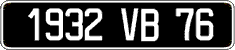 French license plate, FNI
