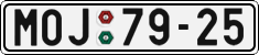 License plate of the Czech Republic, Cars (1960)