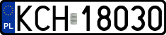 License plates of Poland, Regular car plates