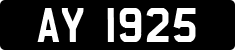 License plate of Guernsey, Alderney