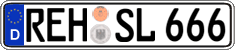 German license plate, Regular plates