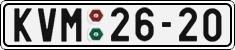 License plate of the Czech Republic, Cars (1960)