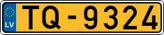 License plate of Latvia, Taxi