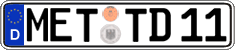 German license plate, Regular plates