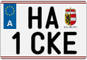 License plate of Austria, Regular plates