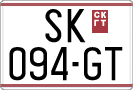 License plate of North Macedonia, Regular plates (1993)