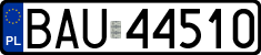 License plates of Poland, Regular car plates