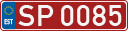 License plate of Estonia, Sportcars