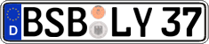 German license plate, Regular plates