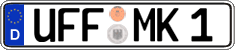 German license plate, Regular plates