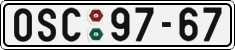 License plate of the Czech Republic, Cars (1960)