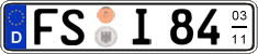German license plate, Seasonal plates