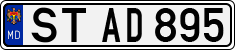 License plate of Moldova, Cars (1992)