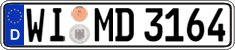 German license plate, Regular plates