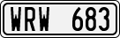 License plate of Sweden, Regular plates