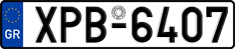 License plate of Greece, Cars