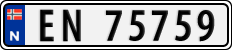 License plate of Norway, Cars