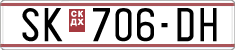 License plate of North Macedonia, Regular plates (1993)