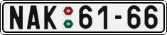 License plate of the Czech Republic, Cars (1960)