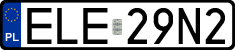 License plates of Poland, Regular car plates