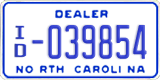 North Carolina, Dealer (A/D-12345(6))