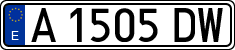 License plates of Spain, 1971 year series